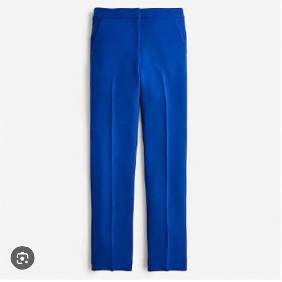 J.Crew Kate Four Season Stretch Blue Straight Leg Pant - Picture 1 of 3